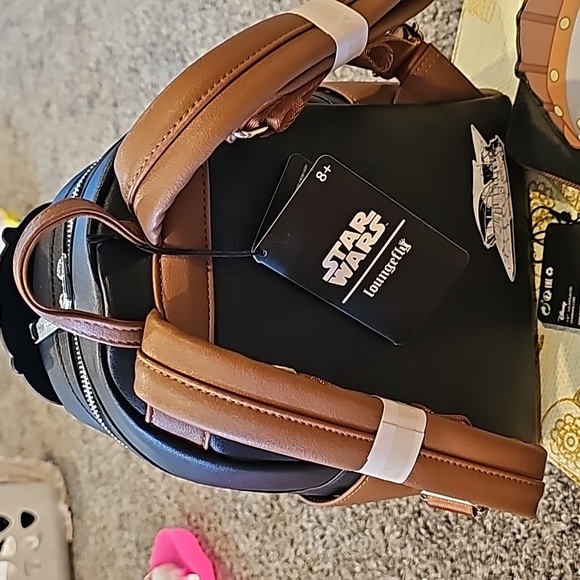 NWT Loungefly Star Wars: Lando Calrissian and Jabba the Hutt Wallet and backpack - Picture 5 of 8